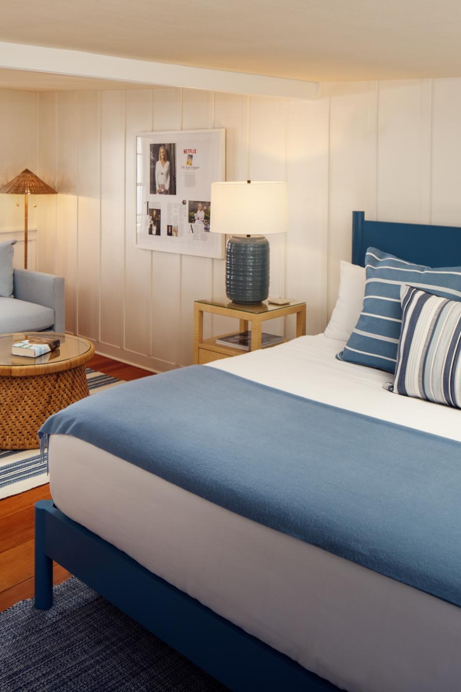 Elin Hilderbrand guest room at 76 Main Ink Press Hotel