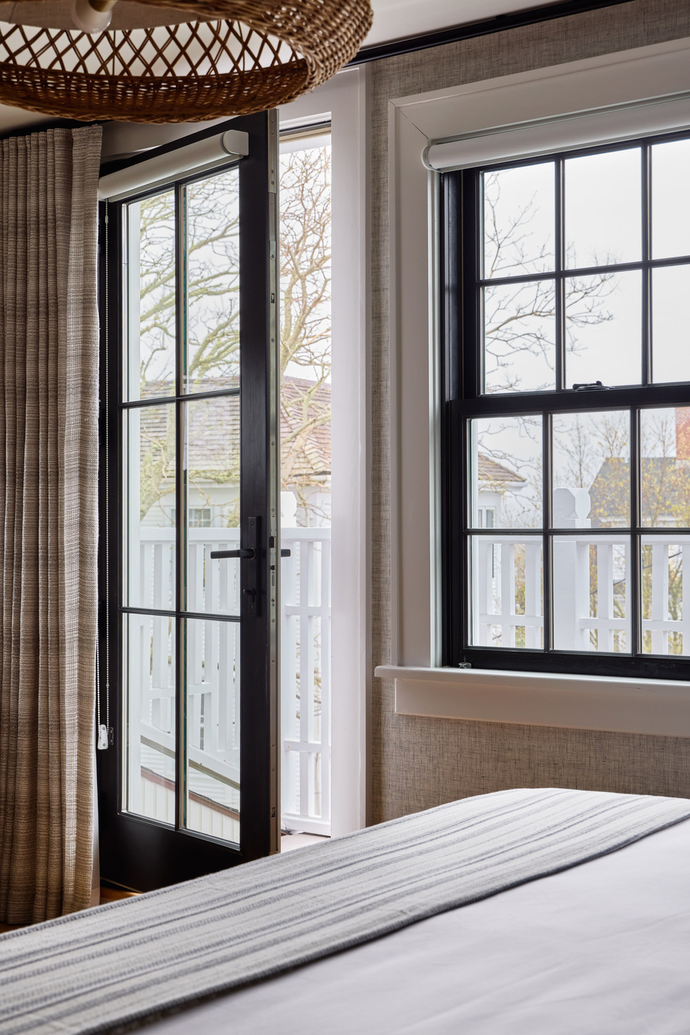 Door in a guest room leading to the private porch