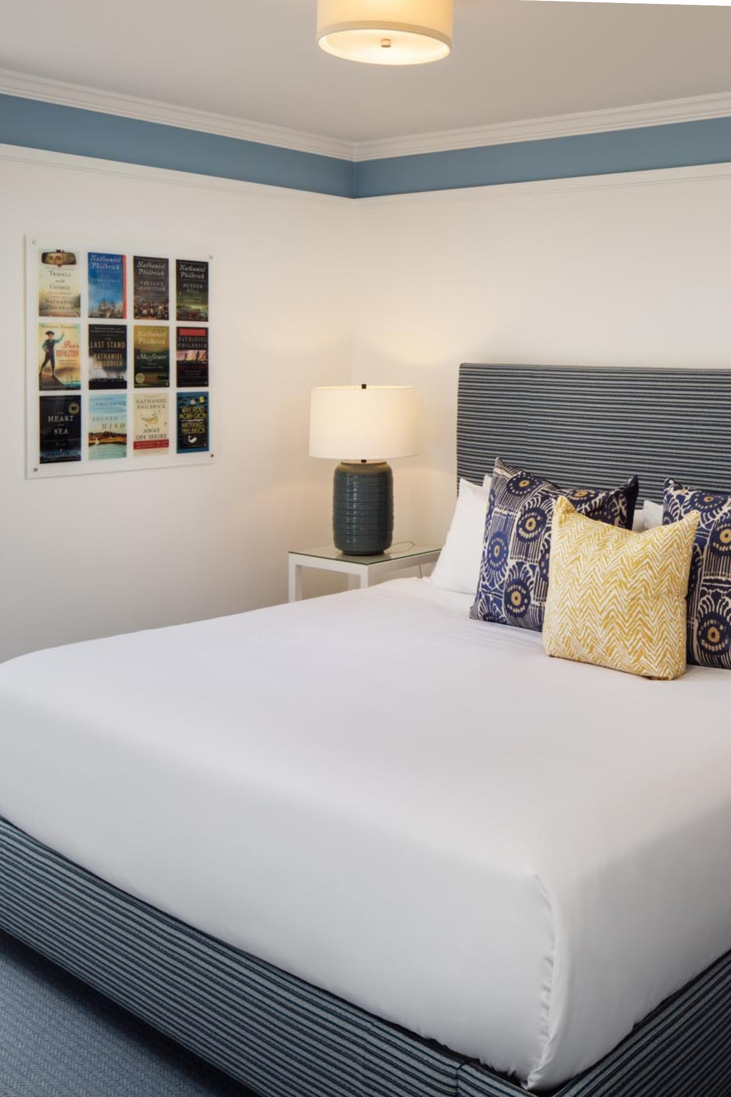 Petite King guest room at 76 Main Ink Press Hotel